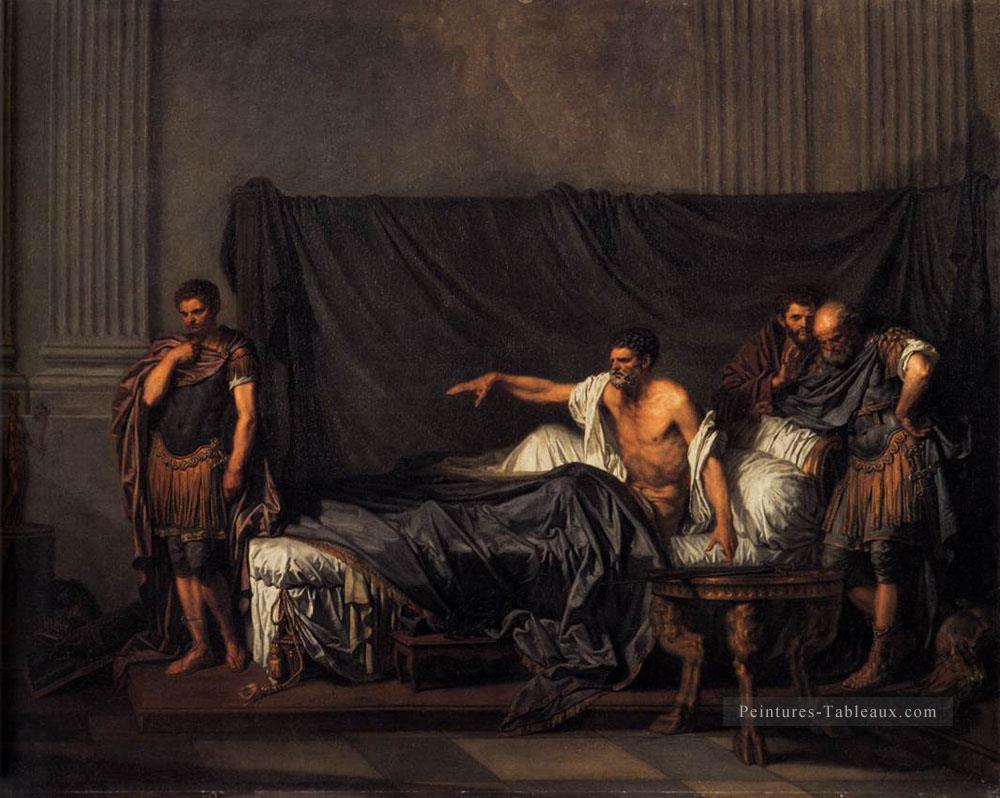 Septime Sévère et Caracalla figure Jean Baptiste Greuze Peintures à l'huile